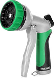 RESTMO Garden Hose Nozzle, Heavy Duty Metal Water Hose Nozzle with 7 Adjustable Spray Patterns, High Pressure Hand Sprayer with Flow Control for Watering CWants & Lawns, Washing Cars & Pets
