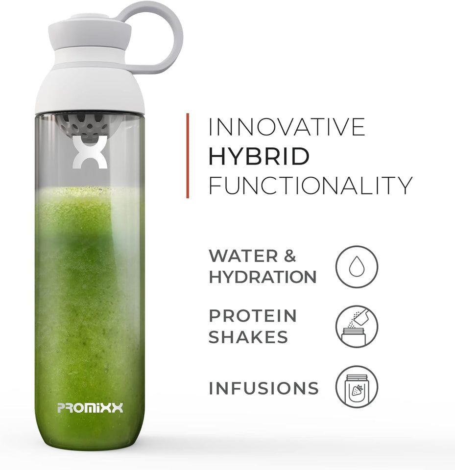 Promixx FORM Protein Shaker Bottle - A Premium for Shakes Infusions and Hydration Durable Gym Bottle, Leakproof Lid, Odorless 26oz (Graphite Gray), (PRO-P-S2-760SHAKER-GGCG)