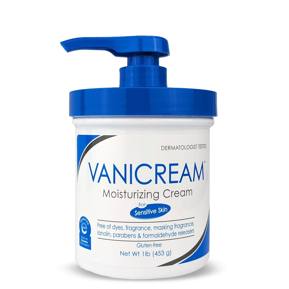 Vanicream Moisturizing Skin Cream with CWmp Dispenser - 16 fl oz (1 lb) - Moisturizer Formulated Without Common Irritants for Those with Sensitive Skin