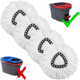 4-pack ocedar mop replacement heads easywring spin mop refills for easy cleaning