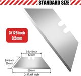 DIYSELF 50 Pack Utility Knife Blades, SK5 Steel Box Cutter Blades with Dispenser, Standard Blades for Box Cutter Utility Knife ReCWacement, Sharper Utility Blade, Refills