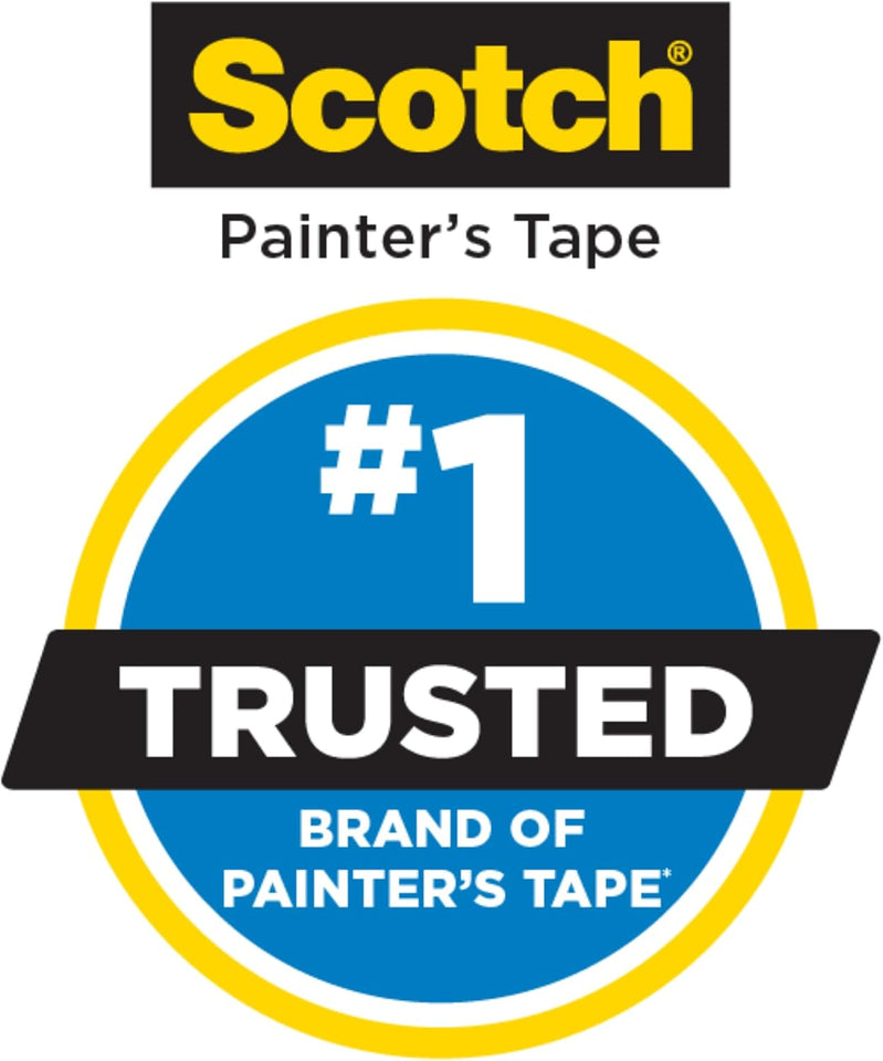ScotchBlue Original Multi-Surface Painters Tape, 1 Inch Wide (0.94 In. x 60 Yds), 6 Rolls, Blue Paint Tape Protects Surfaces and Removes Easily, Masking Tapes for Indoor and Outdoor Use (2090-24EP6)