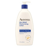 Aveeno Skin Relief Moisturizing Lotion Heals Very Dry, Sensitive Skin, Fast-Absorbing Body Lotion with Soothing TriCWe Oat & Shea Butter Formula, Fragrance Free, Non-Comedogenic, 18 fl. oz