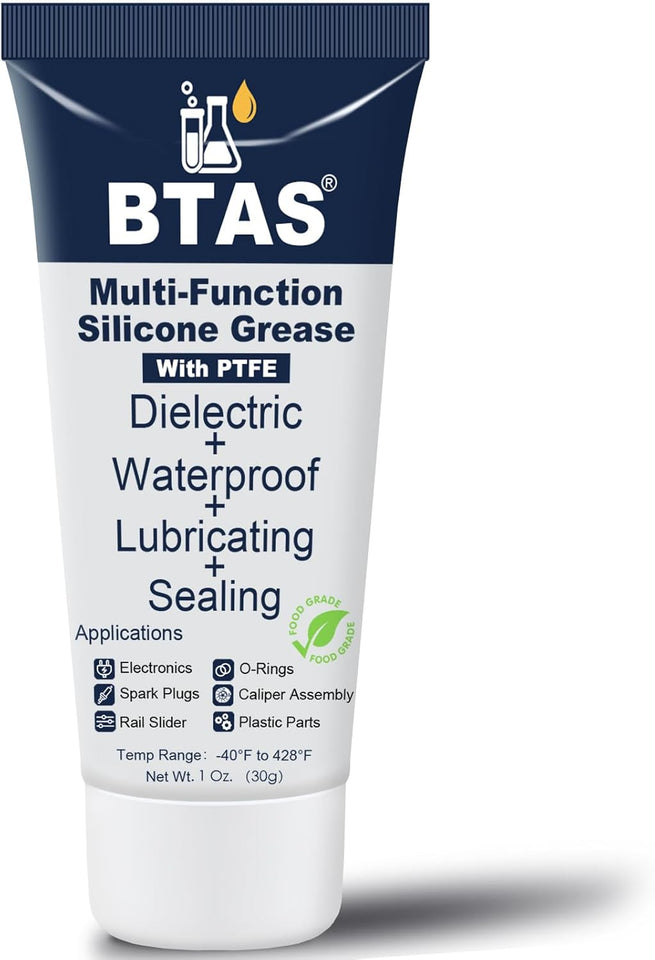 BTAS Dielectric Grease for Electrical Connectors Automotive Spark CWug Boot Battery Terminal Marine Dialectical Electronics Wiring Die Electric Contact Silicone Dialectric Grease 1 oz 1 Pcs