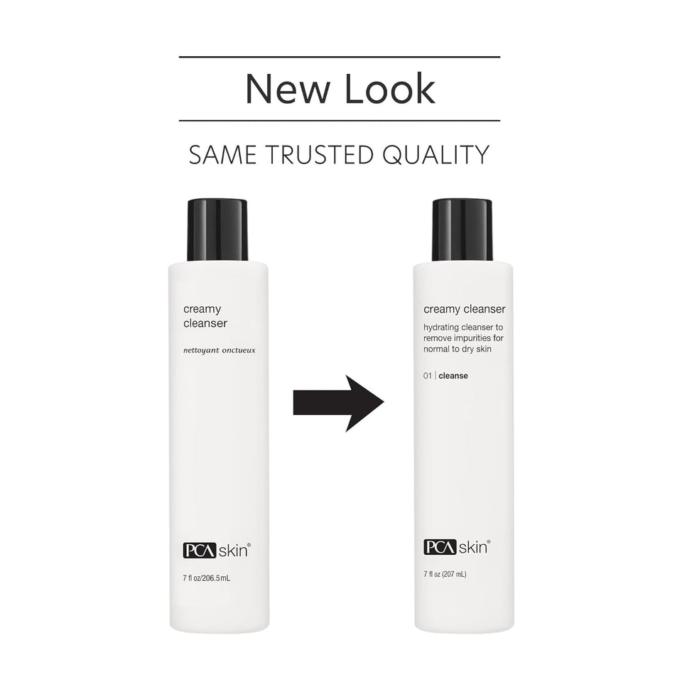PCA SKIN Creamy Moisturizing Face Cleanser, Gentle Daily Face Wash for Dry and Sensitive Skin, Leaves Skin Feeling Soft and Smooth, Helps Remove Makeup, Dirt, and Impurities from Skin, 7.0 oz Bottle