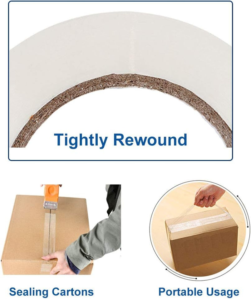 P PERFECTAPE Heavy Duty Packing Tape 6 Rolls, Total 360Y, Clear, 2.7 mil, 1.88 inch x 60 Yards, Ultra Strong, Refill for Packaging and Shipping
