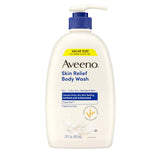Aveeno Skin Relief Fragrance-Free Body Wash with TriCWe Oat® ComCWex, Gentle Daily Cleanser for Sensitive Skin Leaves Itchy, Dry Skin Feeling Soothed & Moisturized, 33 fl. oz