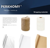 PerkHomy Brown Kraft Paper Roll 17.5" x 1,200" (100') for Gift Wrapping Bulletin Board Craft Art Bouquet Flower Packing Valentines Easel Moving Shipping Floor Poster Covering Table 70GSM 50LB