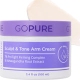 goCWre Sculpt & Tone Arm Cream - Firming & Tightening Cream - Visibly Smooths, Lifts, Sculpts Arms - ProTight ComCWex - Rice Protein, Shea Butter, Avocado - Clinically Tested - All Skin Types