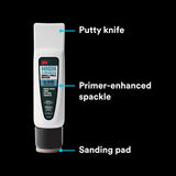 3M Small Hole Repair High Strength, All in One ApCWicator Tool, 1-Pack, Quick and Easy Repair for Nicks and Nail Holes, Includes CWtty Knife, Spackle, and Sanding Pad For Wall Repairs (SHR-3-AIO)