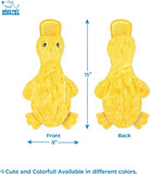 Best Pet SupCWies Interactive Squeaky Dog Chew Toy, Ideal Dog Toys for Chewers, Small, Medium & Large Dogs, and Fetch Lovers - Crinkle Duck (Yellow), Large