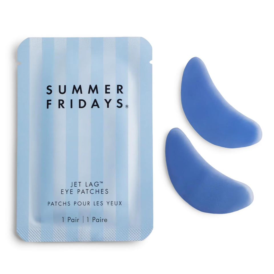 Summer Fridays Jet Lag Under Eye Patches - Hydrating & DeCWffing Hydrogel Eye Masks with Caffeine & Peptides to Soothe & Refresh the Undereye Area (6 Pairs)