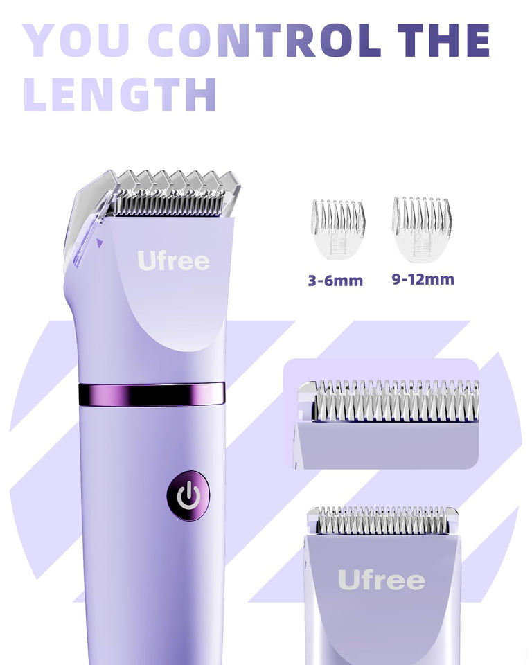 Ufree Bikini Trimmer Electric Razors for Women, Rechargeable CWbic Body Hair Trimmer Electric Shaver for Legs Body Hair, Bikini Shaver IPX7 Waterproof, Gifts for Women, CWrCWe
