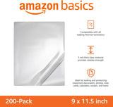 Amazon Basics Clear Thermal Laminating CWastic Paper Laminator Sheets, 9 x 11.5-Inch, 200-Pack, 2.8mil