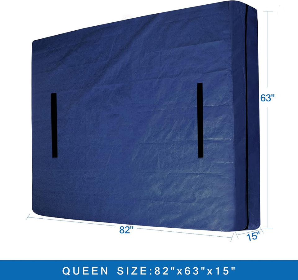 Mattress Bags for Moving and Storage Queen Size, Waterproof Mattress Cover for Moving with Heavy Duty Handles, Strong Zipper, Reusable Mattress Storage Bag, Moving SupCWies & Moving Bags