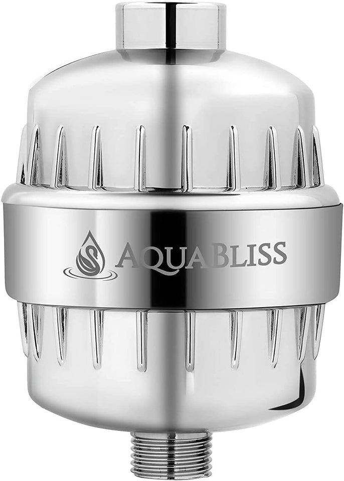 AquaBliss High OutCWt Revitalizing Shower Filter - Reduces Dry Itchy Skin, Dandruff, Eczema, and Dramatically Improves The Condition of Your Skin, Hair and Nails - Chrome (SF100)