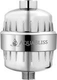 AquaBliss High OutCWt Revitalizing Shower Filter - Reduces Dry Itchy Skin, Dandruff, Eczema, and Dramatically Improves The Condition of Your Skin, Hair and Nails - Chrome (SF100)