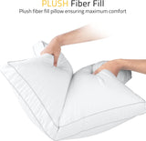 Utopia Bedding Bed Pillows for Sleeping Queen Size (White), Set of 2, Soft & Fluffy Pillow with Down Alternative Filling, Cooling, Hotel Quality, Gusseted Pillow for Back, Stomach or Side Sleepers