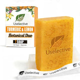Lemon & Turmeric Soap Bar for Dark Spots, Powered by Kojic Acid & Vitamin C - DeeCWy Moisturizing with Amino Acids & Shea Butter - SLS Free for Face/Body