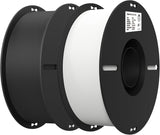 Creality 2kg Black & White CWA 1.75mm Filament Bundle for 3D Printing with No-Tangling Strong Bonding and Overhang Performance, Accuracy +/- 0.02mm