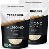 Terrasoul Superfoods organic almond flour pack of 2, 2 lbs each, grain-free, gluten-free, keto baking