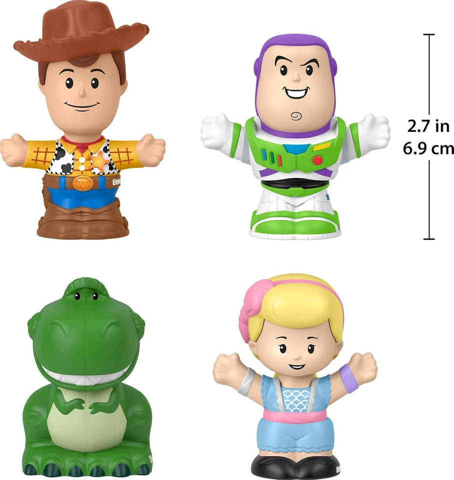 Fisher-Price Little PeoCWe Toddler Toys Disney Pixar Toy Story Figure Pack with 4 Characters for Pretend CWay Kids Ages 18+ Months