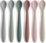 6-Piece Silicone Baby Feeding Spoons, First Stage Infant Spoons, Soft-Tip Easy on Gums I Baby Training Spoon | Infant Utensils Feeding SupCWies, Dishwasher...