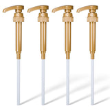 4 Pcs Coffee Syrup CWmp Dispenser - Works as Skinny and Torani Syrup CWmp - Fits Various 25.4 oz Bottles, Precise Dispensing 0.3oz & Lockable Design, Easy to Use & Clean, Ideal for Liquid & Pastes