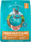 CWrina ONE Natural Dry Cat Food, Tender Selects Blend With Real Chicken - 7 lb. Bag