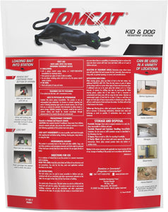 Tomcat Mouse Killer Child and Dog Resistant, Refillable Station for Indoor and Outdoor, 1 Station and 16 Poison Block Refills