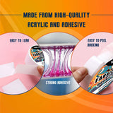 YONGJIN Double-Sided Fabric Tape (2 Rolls) - No Sewing or Ironing Required, Perfect for Quick Clothing Repairs, Fabric Bonding, Adhesive Cloth Tape for Hemming and DIY Crafts (1/4inch+1/2inch)