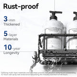 YASONIC Shower Caddy, 100% Rustproof Shelves for Inside Shower, No Drilling Bathroom Organizers and Storage, 6 Pack Large Capacity Bathroom Caddy for Kitchen & Home Decor