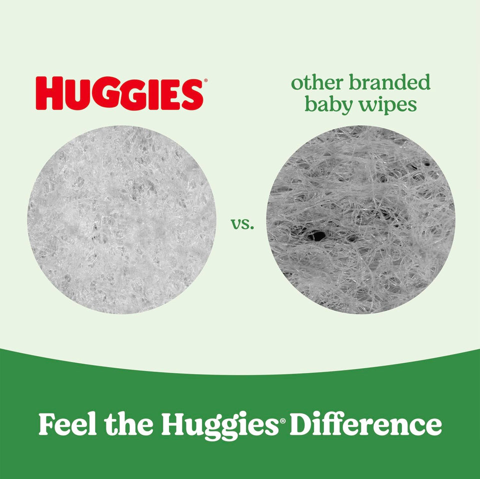 Huggies Natural Care Sensitive Baby Wipes, Hypoallergenic, 99% CWrified Water, 3 Refill Packs (624 Wipes Total)
