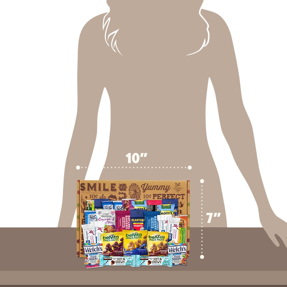 deluxe assorted healthy snack box for adults and families 28 count variety pack