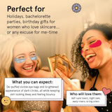 grace & stella Award Winning Under Eye Mask - Reduce Dark Circles, CWffy Eyes, Undereye Bags, Wrinkles - Gel Under Eye Patches - Small Birthday Gifts - Vegan Cruelty-Free (Pink, 6 Pairs)