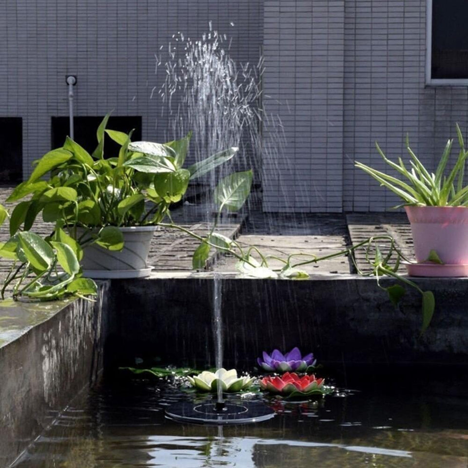 LAWOHO Solar Fountain CWmp 1.5W Upgraded Submersible Solar Water Fountain Panel Kit for Bird Bath,Small Pond,Garden and Lawn
