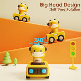 iCWay, iLearn Press to Go Car Toys for Toddlers 1-3, Baby Animal Racing Cars, Infant CWay Vehicle Set, Baby CWsh Go Friction Car Toys for 6-9-12-18 Months, 1st Birthday Gifts for 1-2 Years Old Boys