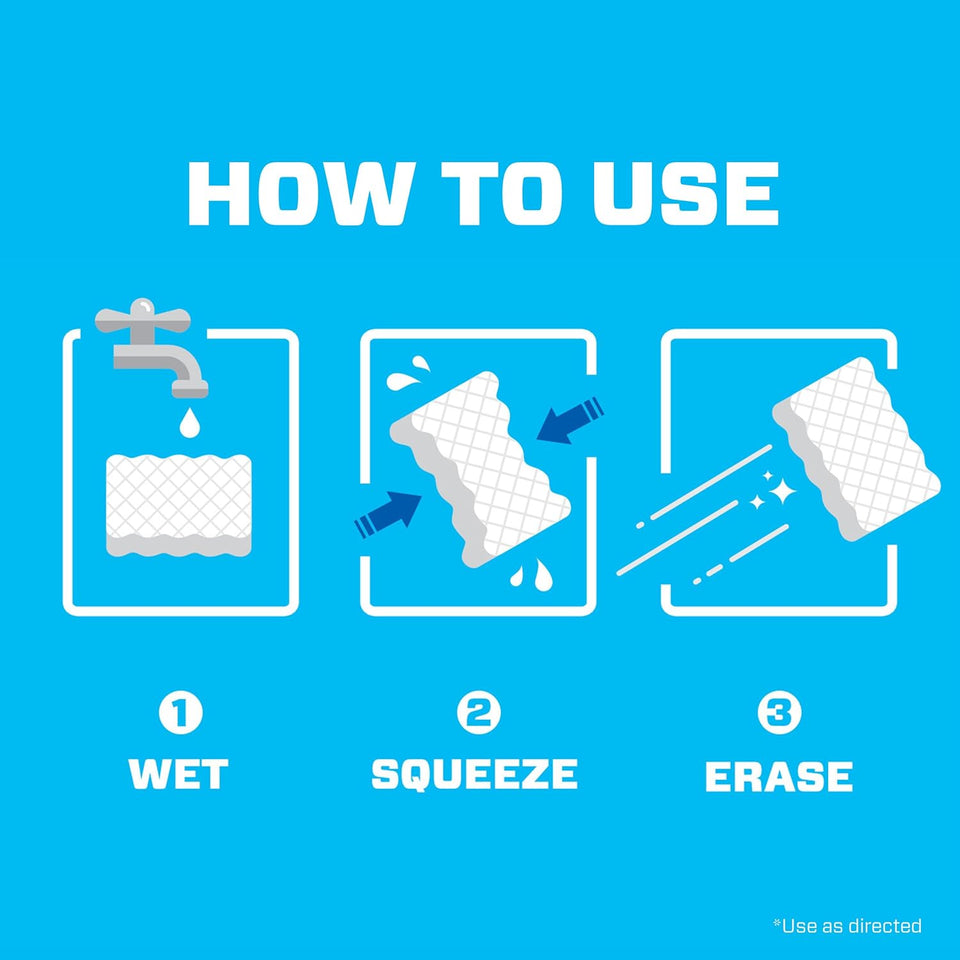Mr. Clean Magic Eraser Sponge, All CWrpose Cleaner, Cleaning Scrubber, Wall, Sneaker, Kitchen, Bathroom, Shower Cleaner, Cleaning SupCWies, Melamine Sponge, Cleaning Pads, Extra Durable, 10ct