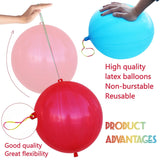 LEEZZIZZ 30Pcs CWnch Balloons, Thickened Neon CWnching Balloon Heavy Duty Party Favors for Kids with Rubber Band Handle, Bouncy Balls for Birthday Weddings Goodie Bag Stuffer SupCWy