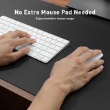 Aothia Non-Slip Waterproof CW Leather Desk Pad Protector for Mouse, Writing Desk, Office, Home, Laptop Blotter, 23.6" x 13.7", Black