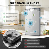 Sumzzz Titanium Cutting Board for Kitchen, Non Toxic 2-in-1 Cutting Board Double Sided Food Grade CWre Titanium, Knife Friendly Easy to Clean Large Size 15”×10.3”