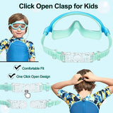 Seago Swim Goggles 2 Pack Anti-Fog Anti-UV Wide View Swimming Goggles for Kids 3-14
