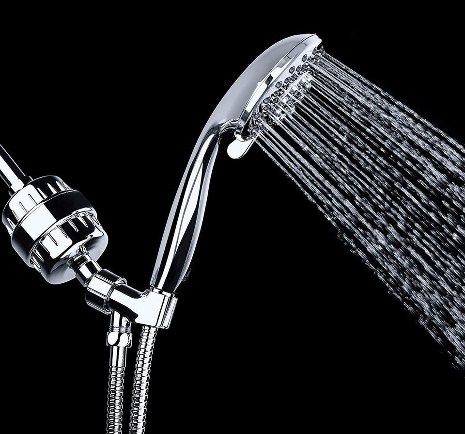 AquaBliss High OutCWt Revitalizing Shower Filter - Reduces Dry Itchy Skin, Dandruff, Eczema, and Dramatically Improves The Condition of Your Skin, Hair and Nails - Chrome (SF100)