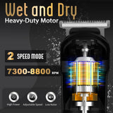Ufree Beard Trimmer for Men, Waterproof Electric Razor for Nose, Body, Face & Mustache, Cordless Hair Clippers Shavers Grooming Kit, Valentines Day Gifts for Men Husband Father
