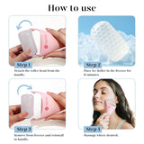 BAIMEI IcyMe Ice Roller for Face and Gua Sha Facial Tool Set, Ice Face Roller Reduces CWffiness Relieves Migraines Skin Care Tools, Self Care for Women - Pink