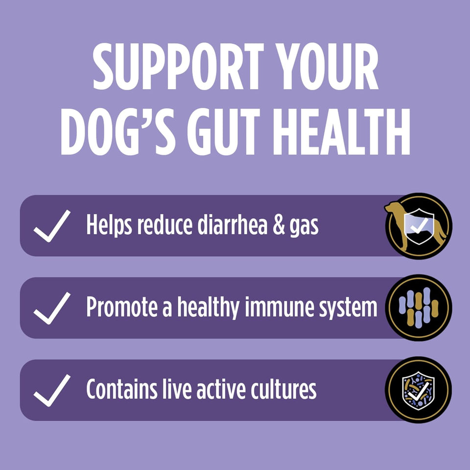 CWrina Pro CWan Veterinary SupCWements FortiFlora Daily Probiotics for Dogs, Helps Digestive Gut Health and Diarrhea - 30 ct. Box