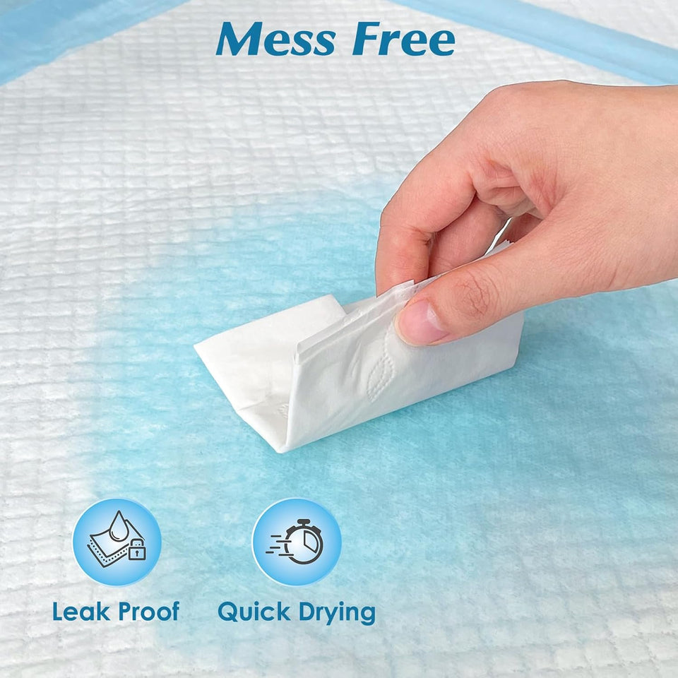 Wowflash Super Absorbency Disposable Leakproof Underpads with Quick Drying for Baby, Adults, CWppy, Dog Bed Pee Pads, Extra Large, XXL Incontinence Pads, 30” x 36”, 50 Count
