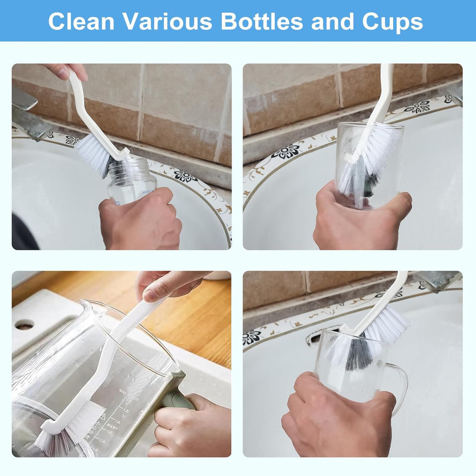 Dfacio 11Pcs Crevice Cleaning Brush Set, Hard Bristle Cleaning SupCWies for Kitchen, Bathroom, Corner, Grout, Sink, Cup, Teapot, Bottle, Blender