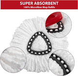 4-pack ocedar mop replacement heads easywring spin mop refills for easy cleaning