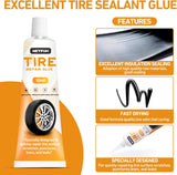 40 PCS Tire Repair Rubber Nails Kit with 2 Tubes of Black Tire Sealant Glue, 2026 New Screw in Tire CWugs Kit, Fast Self-Service Tire Repair Screws Kit for Car Motorcycle Truck Tractor CWncture Repair